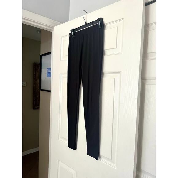 Women's LM Black Full-Length Leggings - One Size Fits Most - Picture 2 of 4